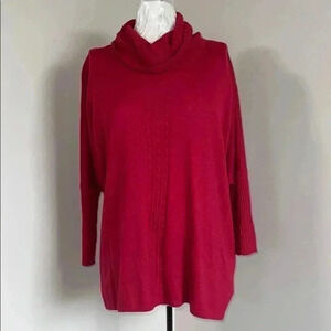 Jeanne Pierre Red Cashmere Infused Sweater